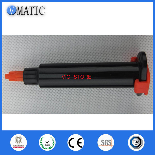 10cc/ 10ml Black Luer Lock UV Syringe Barrel Set With Orange Cap Piston End Cover No Glue Inside