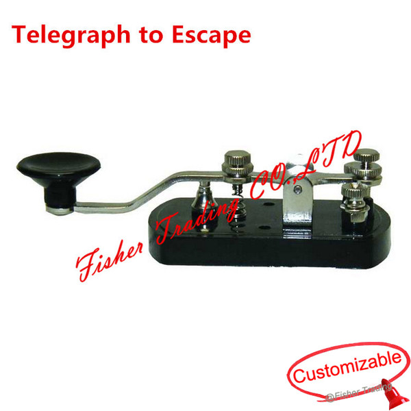 TAKAGISM game, mose code,telegraph to Escape from a sealed room,alive escape room adventure prop