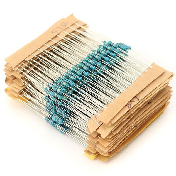 1350pcs 135 Value 1/4W Metal Film Resistor Assortment Kit