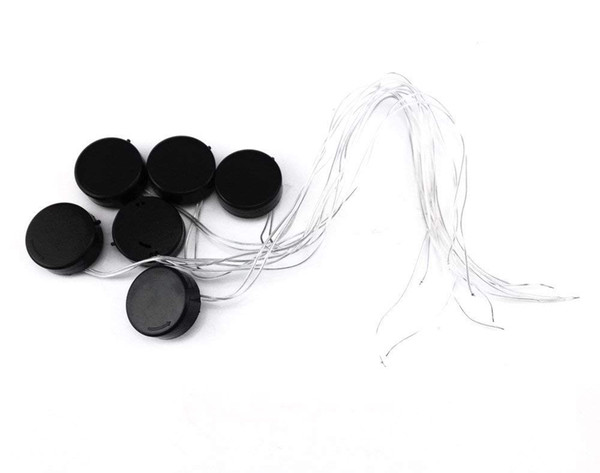 Wire Lead Type 3V CR2032 Coin Cell Button Plastic Battery Holder Case with On/Off Switch Pack of 10