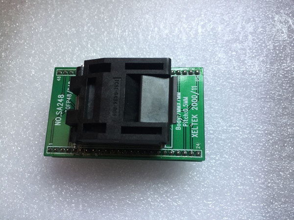 TQFP48 LQFP48 to DIP48 MCU Programmer Pitch 0.5mm IC Body Size 7x7mm Yamaichi IC51-0484-806 Test Socket Adapter