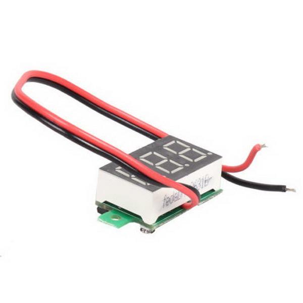 Mini DC 2.5-30V Red LED 3-Digital Display Voltage Voltmeter Panel Motor New B00126 BARD