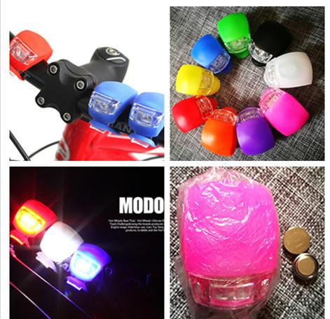 Silicone Bike Bicycle Cycling Head Front Real Wheel LED Flash Light Fog Beetle Shape Sharp Flash Warning Light Lamp Battery Inchluded New