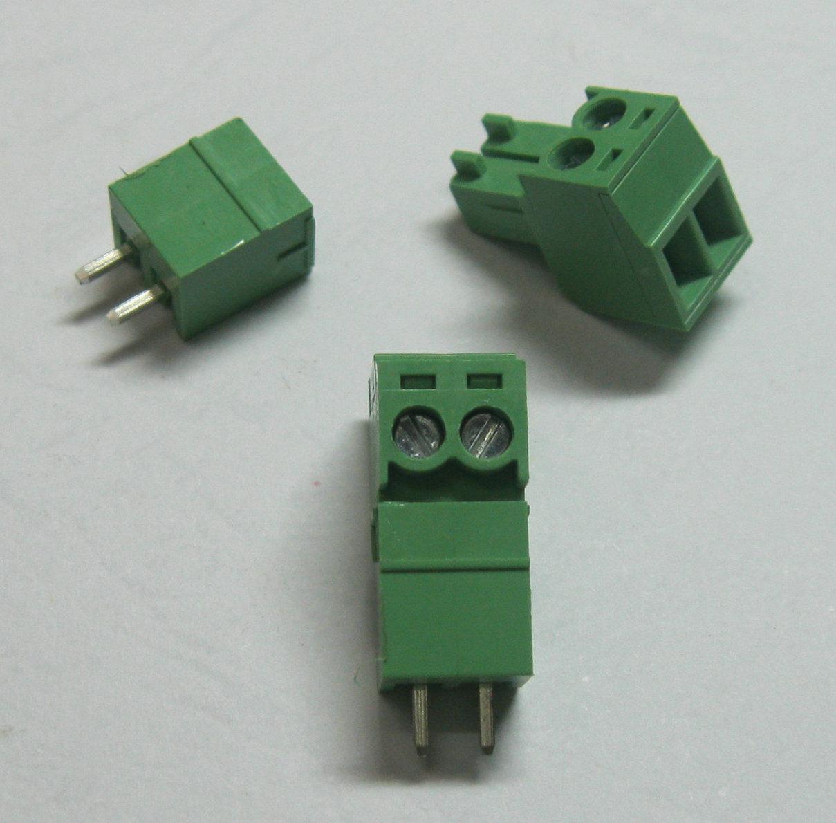 120 Pcs Green 2pin 3.5mm Screw Terminal Block Connector Pluggable Type High Quality HOT Sale