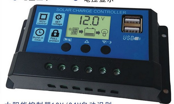 NEW Solar controller 10A 20A 30A solar power system 12 V / 24 V automatic identification F01