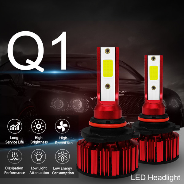 2 LED headlights 6000LM / 3000LM / piece IP68 waterproof 9005 9006 H4 H7 H11 is suitable for most car models.