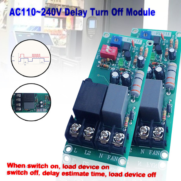 High Quality Delay Turn OFF Module AC 110V 220V 230V 240V Delay Turn OFF Module Relay Timer Control Switch For Fan