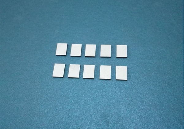 Piezoelectric Ceramics Plate 7.6*5.7*1.25mm- PZT4 Piezoelectric Vibration Sensors PZT Sheet Piezo Ceramic Transmitter Element