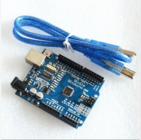 UNO R3 Electronic Components UNO board with usb cable for Arduino(Compatible) DCCduino 2014 new one