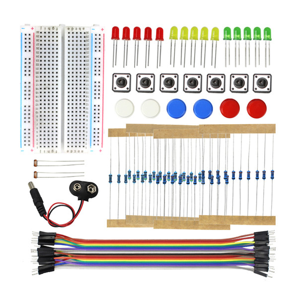 Voltage Regulator starter Kit UNO R3 Mini Breadboard LED Jumper Wire Button for arduino Diy Kit