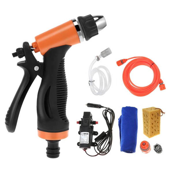 12V 60W Car Washer Gun Pump High Pressure Cleaner Care Electric Washing Machine Cleaning Car Auto Maintenance Tool Accessories VB