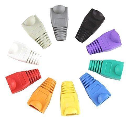 Multi-color Soft Plastic CAT5E CAT6 Ethernet RJ45 Cable End Cap Connector Boots Plug Cover Network Cable Modular