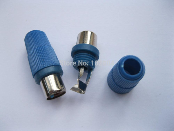 Solder Blue RCA Jack Female Audio Video Connector (have no soft tail) 500 pcs per Lot Hot Sale