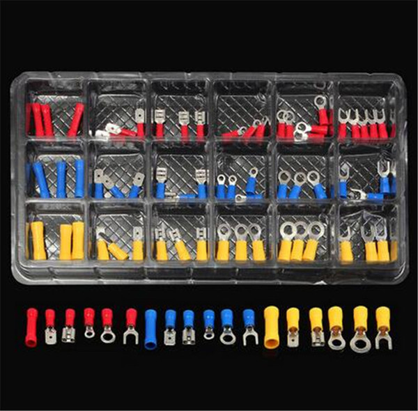 76Pcs Insulated Electrical Wire Crimp Terminals Assorted Butt Connector Kit Set 22-10AWG with Handy Storage Carry Case