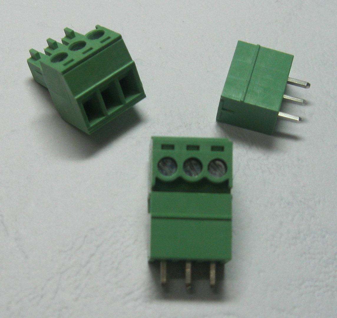 120 Pcs Green 3pin 3.5mm Screw Terminal Block Connector Pluggable Type High Quality HOT Sale