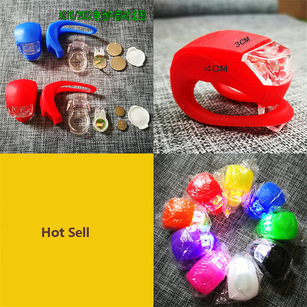 Silicone Bike Bicycle Cycling Head Front Real Wheel LED Flash Light Fog Beetle Shape Sharp Flash Warning Light Lamp Battery Inchluded 2018