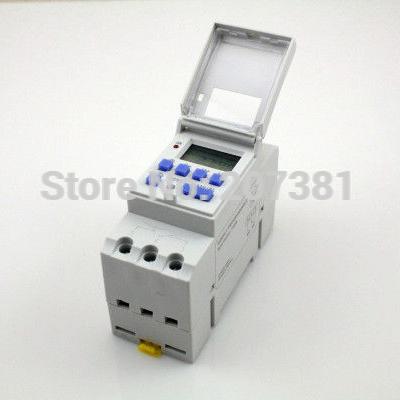 Wholesale-Free shipping DIN RAIL DIGITAL PROGRAMMABLE 220VAC 16A TIMER SWITCH Relay time 15A~