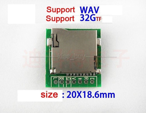 Freeshipping 5PCS X M2801002 lossless WAV decoder board MP3 decoder board mp3 decoding module TF card ultra -slim