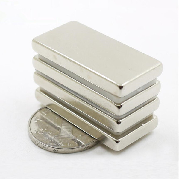 4pcs/Set 40*20*3MM Square Magnets Super Powerful Strong Bulk Small Block NdFeB Steel Neodymium Dia Wholesale Price