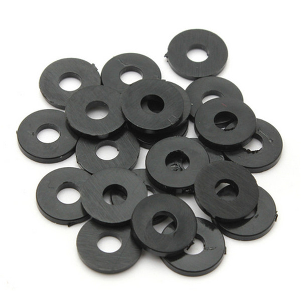 100Pcs DIN125 M2 M2.5 M3 M4 M5 M6 M8 M10 M12 M14 M16 M18 M20Black Plastic Nylon Washer Plated Flat Spacer Washer Gasket Ring