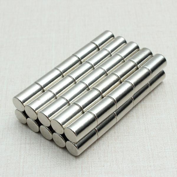 50pcs N52 Strong Neodymium Magnets Discs Cylinder Rare Earth 6x10mm