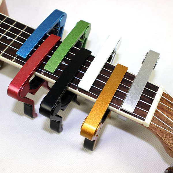 Tune Quick Change Trigger Folk Acoustic Capos Electric Guitar Banjo Trigger Capo Key Clamp Quick Release Pin DHL Free