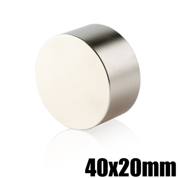 Neodymium Magnet 40x20 Permanent NdFeB Super Strong Powerful Round Magnetic Magnets Disc 1 Piece N35