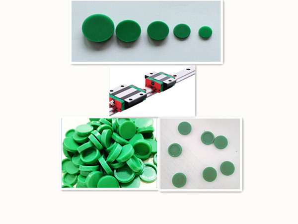 100pcs/LOT Green Caps HIWIN Linear guide dust cover rail Dustproof Covers C3 C4 C5 C6 C8 C12 C14 C16 for HIWIN parts