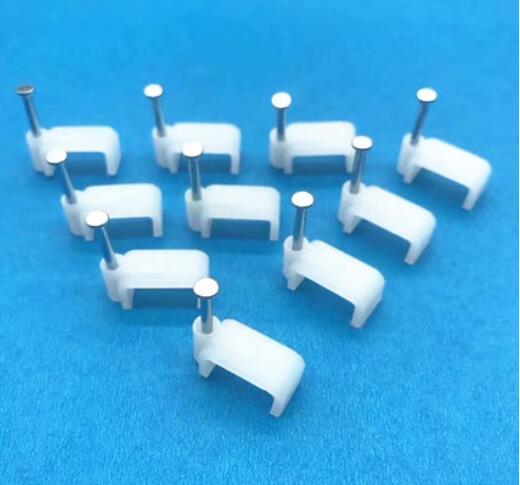 Free shipping 100 Pcs Wall Mount flat cable clip nail clip electric cable fasteners 4mm 5mm 6mm 7mm 8mm 9mm 10mm 12mm 14mm