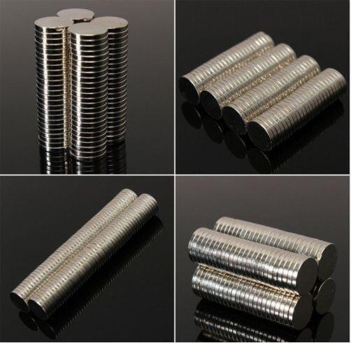 100pcs/lot Hot sale Super Strong Round Disc Cylinder 12 x 1.5mm 12*2mm Magnets Rare Earth Neodymium N35 Round Shape N S 80 degrees Celsius N