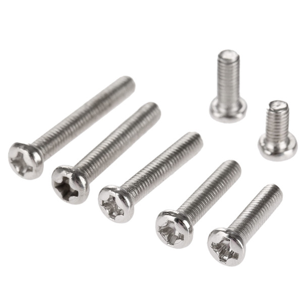 50Pcs M3 Stainless Steel Phillips Screws Cross Round Head M3 Screw Bolts Nuts Fasteners Hardware Tools M3 x6/8/12/14/16/18/20mm