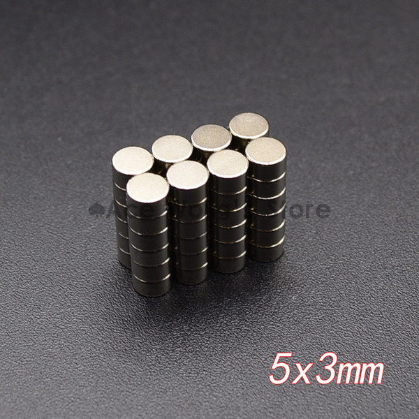 10pcs Neodymium Disc Magnets 5x3 mm N35 Super Strong Powerful Rare Earth 5mm x 3mm Small Round Magnet