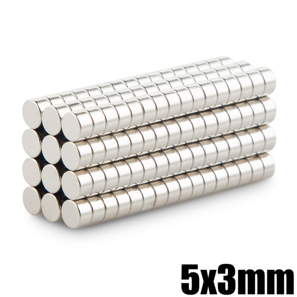 Neodymium Magnet Permanent N35 NdFeB Super Strong Powerful Small Round Magnetic Magnets Disc 5mm x 3mm 300Pcs 5x3