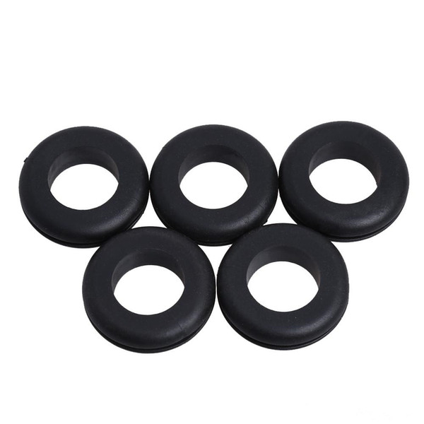 180pcs 8 Sizes Rubber Gaskets Rubber Cable Seal Black Grommet Gasket for Protect Wire Assortment Set Car Fuse washers tools washers machines