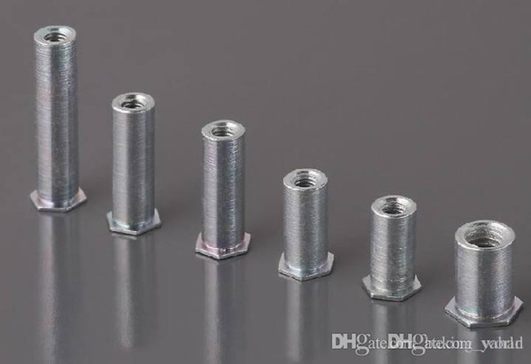 BSO-3.5M3 Blind hole pressure riveting stud Hexagon blind nut column Zinc, nickel,ecru A large number of inventory