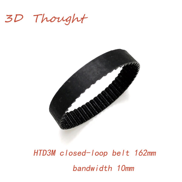 HTD 162 3M Timing belt Pitch length 162mm width 10mm Rubber HTD3M synchronous belt 162-3M 162-3M in closed-loop