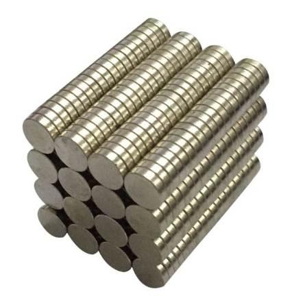 50 Pieces 8mm x 2mm Rare Earth NdFeB Magnet Neodymium N50 Disc Round Cylinder Fridge Magnets