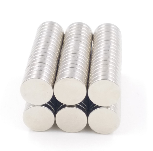 Hot sale Super Strong Round Disc Cylinder 12 x 1.5mm Magnets Rare Earth Neodymium Free Shipping 100pcs/lot Plating Nickel Permanent magnets