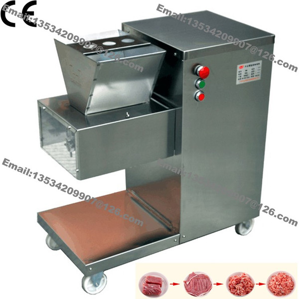 800KG/H Stainless Steel 2.5mm-25mm Customized Blade 110v 220v Electric Commercial Fresh Meat Slicer Cutter Processing Machine