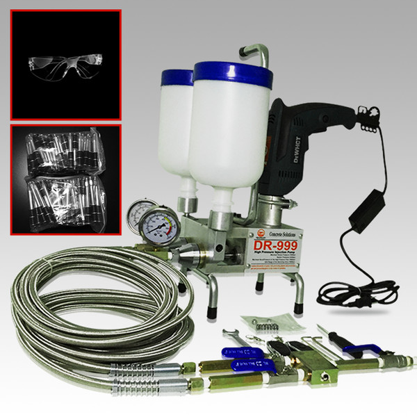 premium Epoxy Injection pump Polyurethane Foam WIRELESS REMOTE CONTROL Grouting Machine Dual Element! Crack Injection