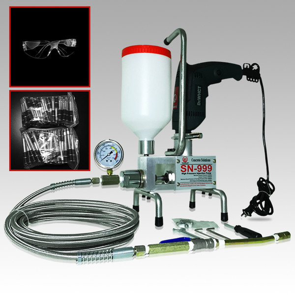 PACKER READY SUIT premium Epoxy Injection pump Polyurethane Foam Grouting Machine Dual Element! Crack Injection