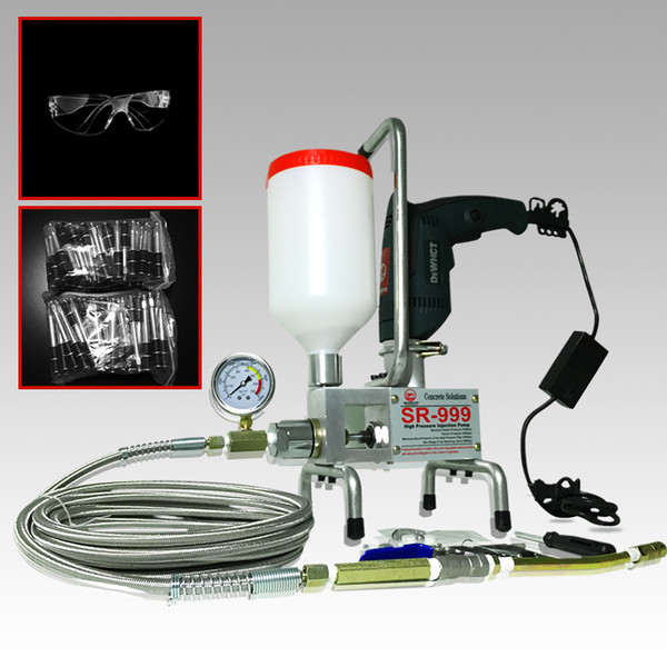 WIRELESS REMOTE PACKER READY SUIT premium Epoxy Injection PUMP Polyurethane Foam Grouting Machine Dual Element! Crack Injection