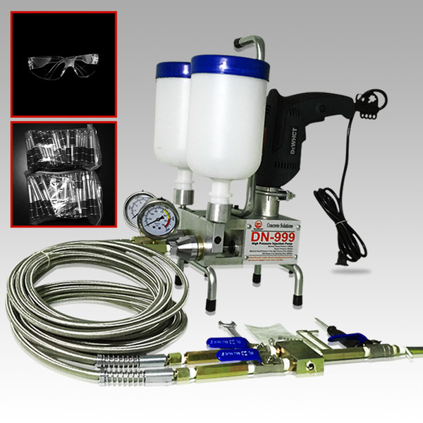 premium Epoxy Injection pump Polyurethane Foam Dual Element! SUIT ! Crack Injection PUMP for PU or Epoxy