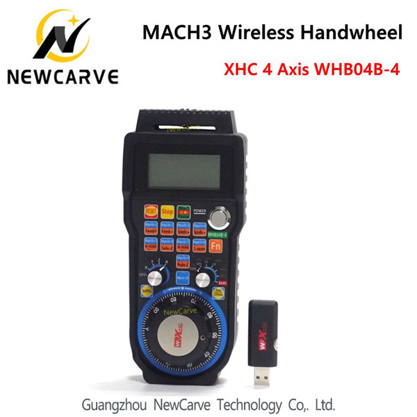 XHC 4 Axis MACH3 Wireless Handwheel CNC MPG Handwheel Manual USB Receiver 40 meters transmission distance WHB04B WHB04B-4 NewCarve