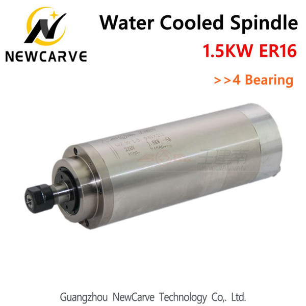 cnc spindle motor 1.5KW 220V 380V 4 bearing water cooled spindle ER16 with 80MM diameter NewCarve Spindle