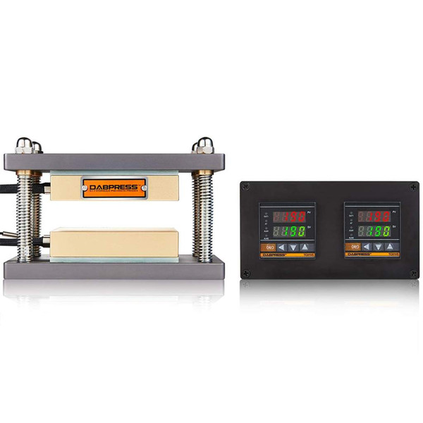 Best DIY 3x5 Inch Dabpress Tech 6061 Electric Rosin Press Plates Kit With PID Controller Rod For Manual Hydraulic Heat Press Machine Cage