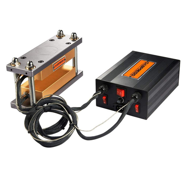 Popular 3x7 Inch 6061 Best Electric Rosin Press Plates Kit With PID Controller Dual Cheap For DIY Manual Hydraulic Heat Press Machine Cage