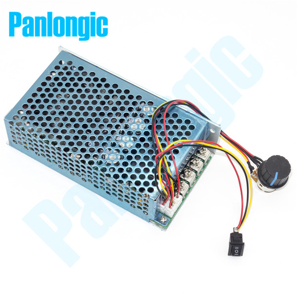 Panongic 10-50V 100A 5000W Reversible DC Motor Speed Controller PWM Control 12V 24V 36V 48V Soft Start Forward-Stop-Reversal Switch