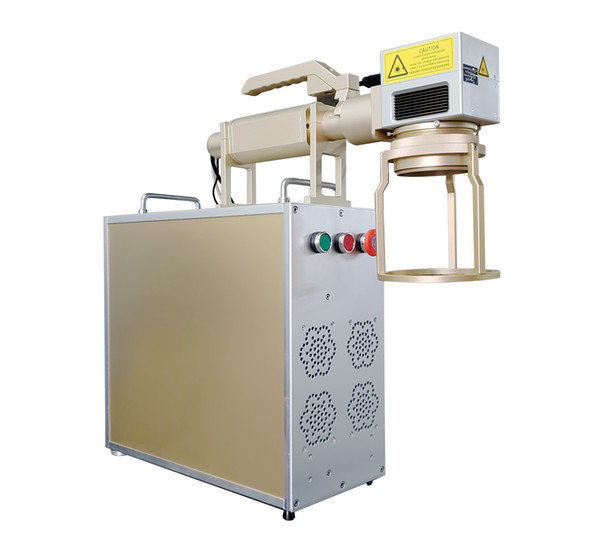 Hot sell 20w 30w 50w handheld type mini fiber laser marking machine with promoting factory price
