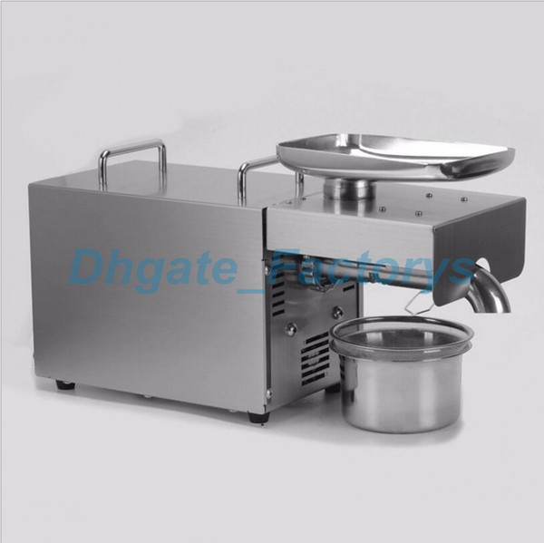 NEW Automatic Olive Oil Press Machine Nuts Seeds Oil Presser Pressing Machine All Stainless Steel 110/220V JF-817